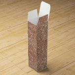 Glitter Rose Gold glitter sparkle shiny Wine Box<br><div class="desc">Gold is where its at. Take advantage of this new (classic) trend with this product that has the look of gold,  but at a fraction of the price. 

This product sports a Rose Gold Glitter look. 

Visit https://www.zazzle.com/all_gold_everything for more Golden products.</div>