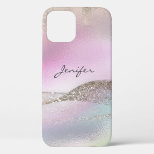 Glitter rose gold holographic abstract Case-Mate i iPhone 12 Pro Case