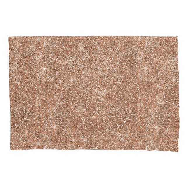Glitter Rose Gold Water Bottle Pillowcase (Front)