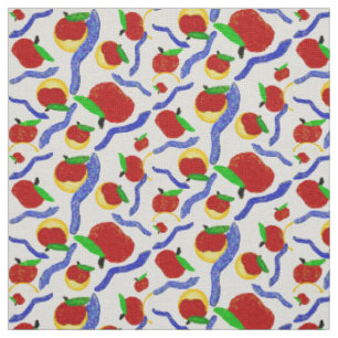 Glitter Rosh Hashanah shofar apples and honey Fabric