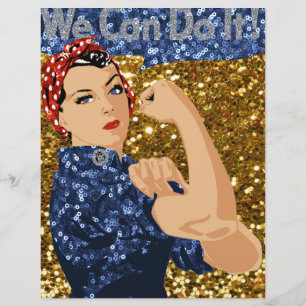 glitter rosie the riveter