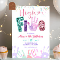 Glitter Sequin High Five Birthday