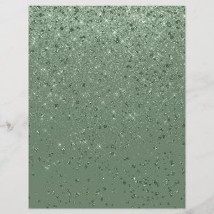 Glitter Shimmer Paper Green Scrapbook Paper