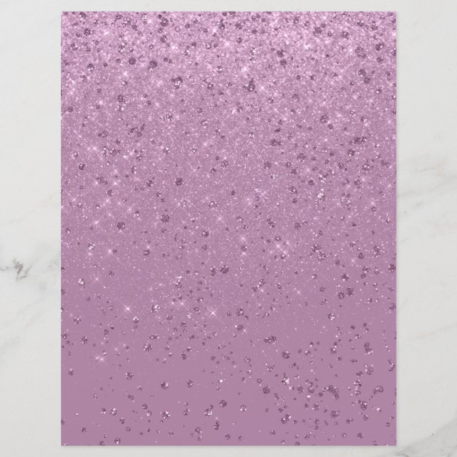 Glitter Shimmer Paper Pink Scrapbook Paper (Front)