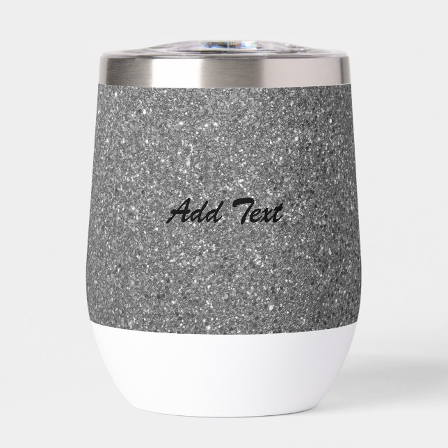 Glitter Silver Add Text (Front)