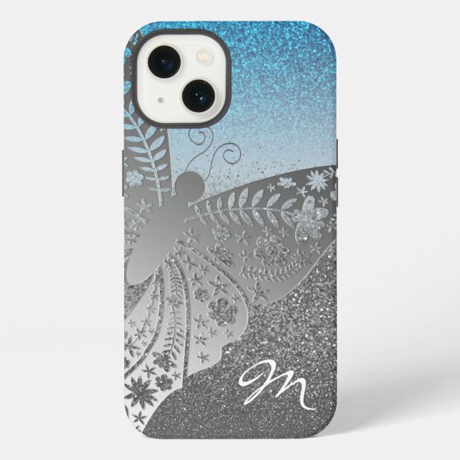 Glitter Silver iPhone Case (Back)