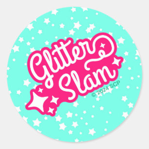 Glitter Slam Classic Round Sticker