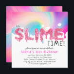 Glitter Slime Birthday Party Invitation<br><div class="desc">It’s the best kind of messy, it’s creative, it’s a blast, these are three reasons you should consider throwing an epic slime party for your child’s next birthday! For a slime party I recommend making one of two basic slimes and the having a Slime Bar where kids can personalise their...</div>