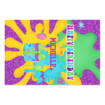 Glitter Slime Colourful Birthday Wrapping Paper