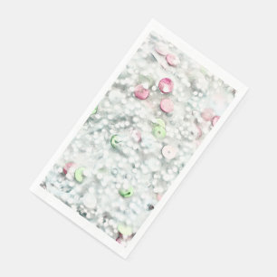 Glitter Slime Guest Towels White Napkin