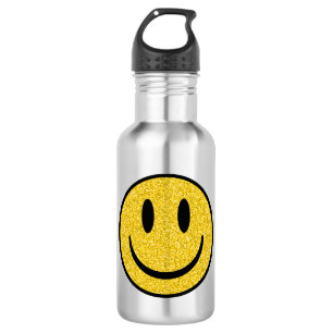 Glitter Smile Face 532 Ml Water Bottle