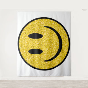 Glitter Smile Face Tapestry