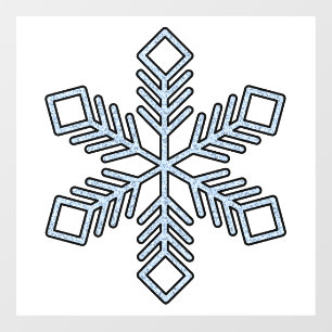 Glitter Snowflake - Baby Blue Branches
