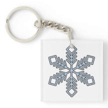 Glitter Snowflake - Baby Blue Branches