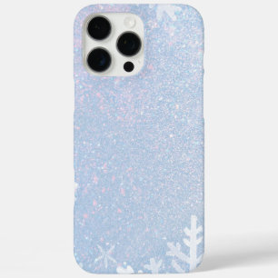 Glitter Snowflake Winter iPhone 16 pro max case