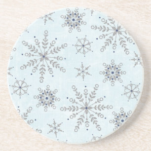 Glitter Snowflakes Coasters