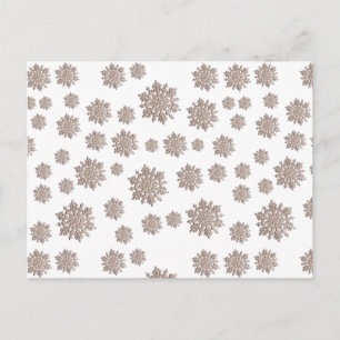 Glitter Snowflakes Postcard