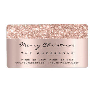 Glitter Spark Rose Gold Bridal Holidays Christmas