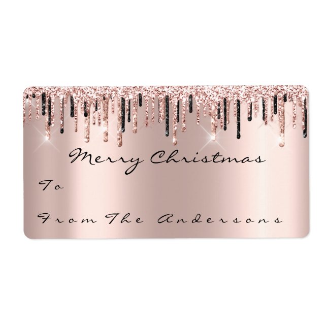 Glitter Spark Rose Gold Holidays Christmas Season1 (Front)