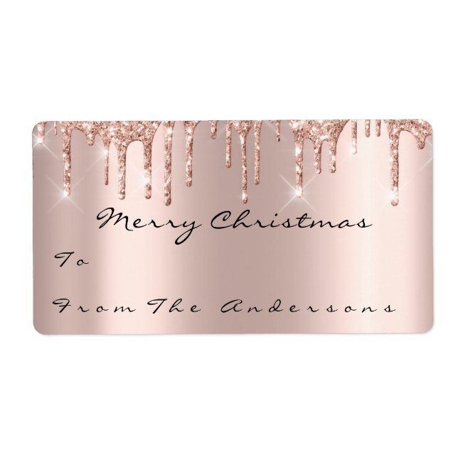 Glitter Spark Rose Gold Holidays Christmas Season1 (Front)