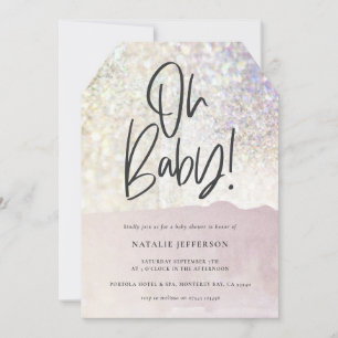 Glitter sparkle classy oh baby! shower party