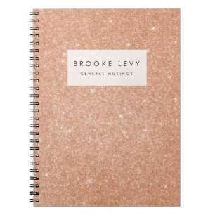 Glitter Sparkle Personalised Journal Notebook