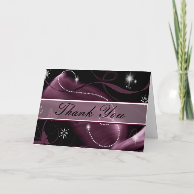 Glitter Sparks  Thank You Card (Front)