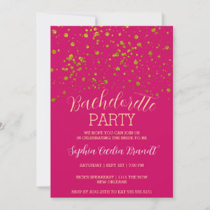 Glitter Splash Party Invitation
