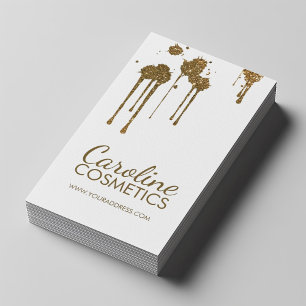Glitter Spots Cosmetologist Simple White Card