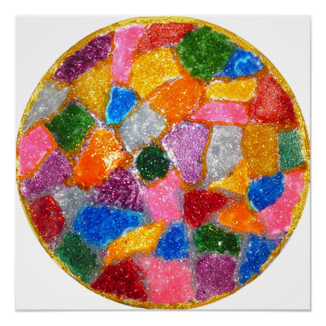 Glitter Stained Glass Perfect Poster (Front)