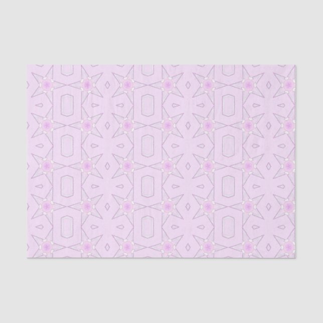 Glitter star blush geometric tissue paper (Front)