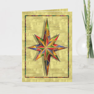 Glitter Star Holiday Card