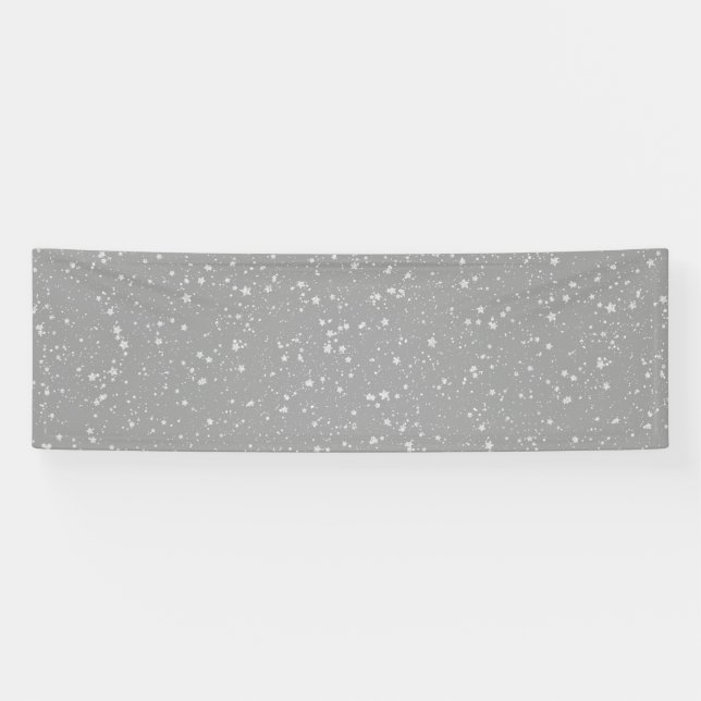 Glitter Stars4 - Silver Banner (Horizontal)