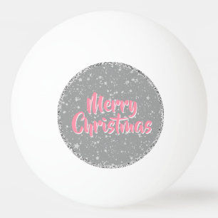 Glitter Stars4 - Silver Ping Pong Ball
