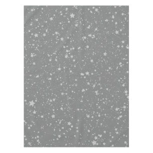 Glitter Stars4 - Silver Tablecloth