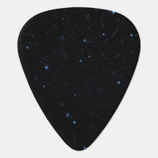 Glitter Stars - Blue Guitar Pick