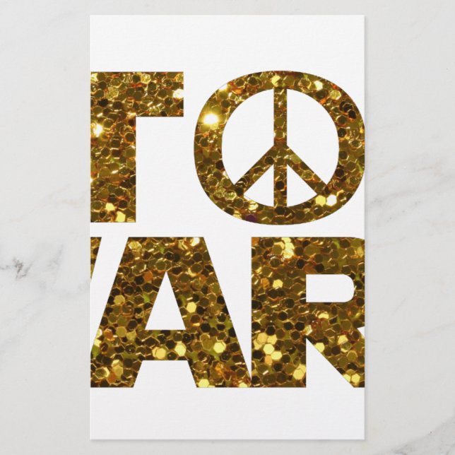 glitter stop wars stationery (Front)