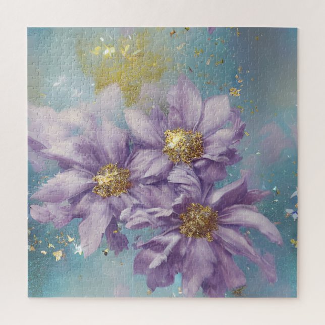 Glitter Storm Fantasy Flowers   Jigsaw Puzzle (Vertical)