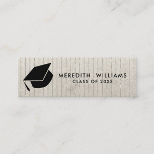 Glitter Striped Grad Cap Graduation Insert