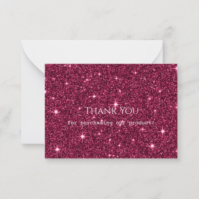 Glitter Thank You Card (Front)