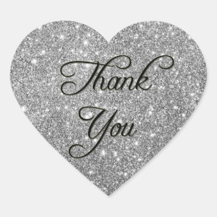 Glitter Thank You Sticker
