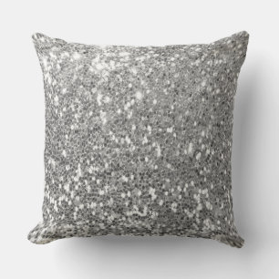 Glitter throw pillow