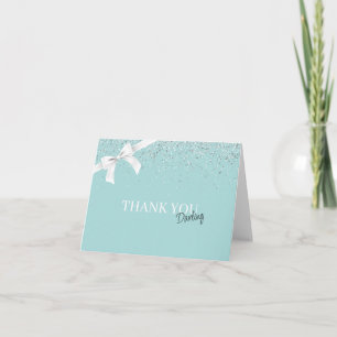 Glitter Tiffany  Thank You Card