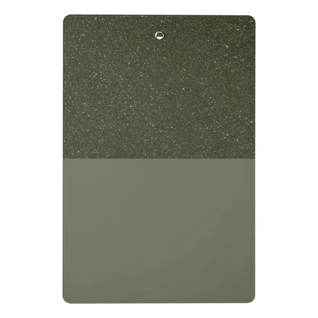 Glitter Top Green Mini Clipboard – Custom Design (Back)
