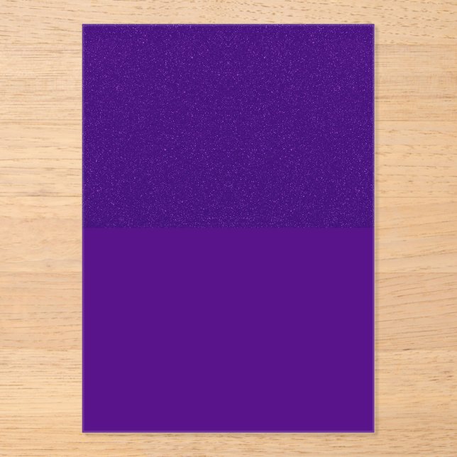 Glitter Top Purple Acrylic Invitation – Customise (Front)