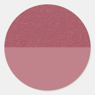 Glitter Top Rose Gold Round Sticker – Customisable