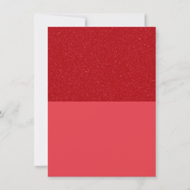 Glitter-Top Tomato Red Thank-You Card – Customise (Front)