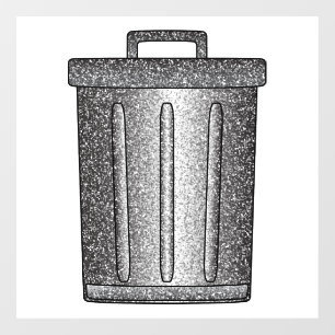 Glitter Trash Can