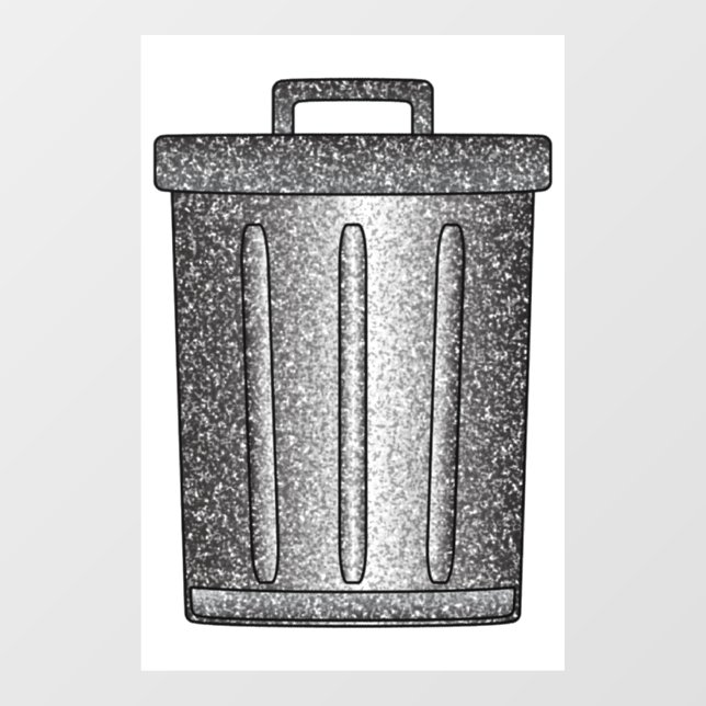 Glitter Trash Can (Sheet)