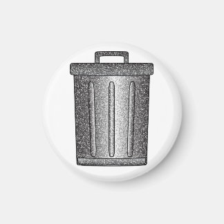 Glitter Trash Can Magnet